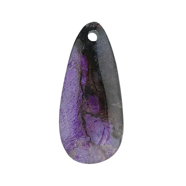 Cabochon Sugilite B percé frontale, 3,5 - 4,5cm | Marco Schreier