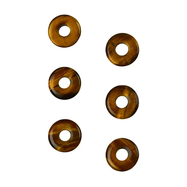 Donut Tigerauge, 15mm (6 St./VE) | Großhändler Edelsteine, Heilsteine & Schmuck