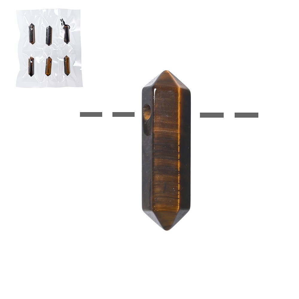 Punta Ojo de tigre, perforada, 3.0 - 3.5cm (6 pzs./VE) | Marco Schreier