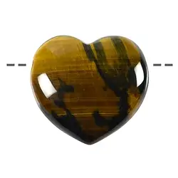 0415390645 Cuore trapanato di Occhio di falco e di tigre, 4,5 cm | Marco Schreier