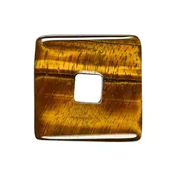 0415391442 Donut square Tiger's Eye, 40mm (6 pcs./ PU) | wholesaler gems & healing stones