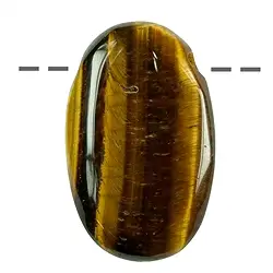 0415392300 Linsenstein Tigerauge gebohrt | Großhändler Edelsteine, Heilsteine & Schmuck