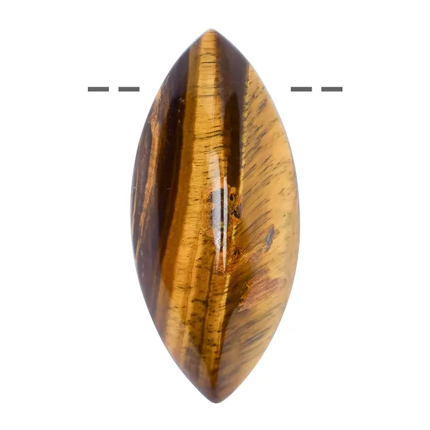 Navette Tigerauge gebohrt, 4,5cm | Großhändler Edelsteine, Heilsteine & Schmuck