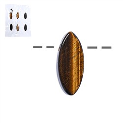 0415394013 Marquise Tiger's Eye, drilled, 3.0cm (6 pcs./ PU) | Marco Schreier