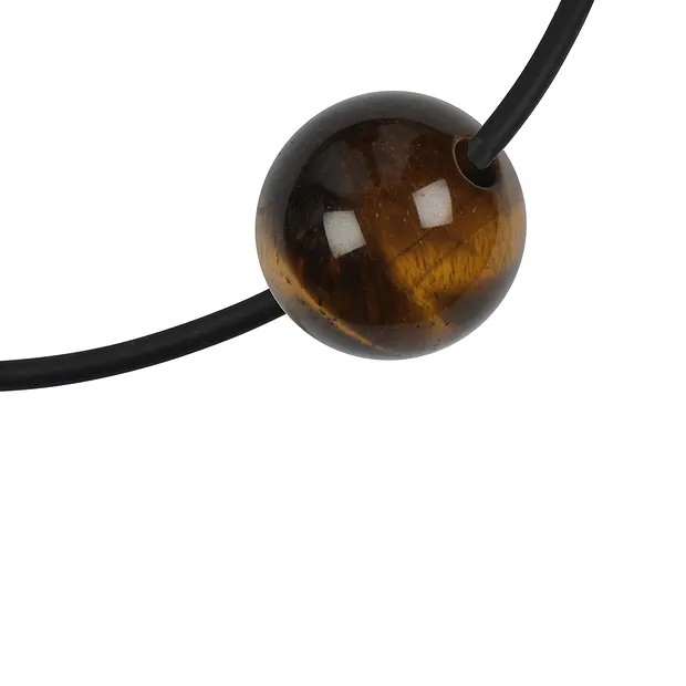 Drilled Tiger's Eye sphere, 25mm, 4mm hole | wholesaler gems & healing stones