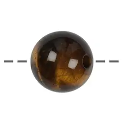 0415394525 Drilled Tiger's Eye sphere, 25mm | wholesaler gems, healing stones & jewelry