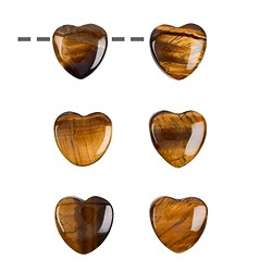 0415394605 Oeil-de-tigre percé en forme de cœur, 15mm | Marco Schreier