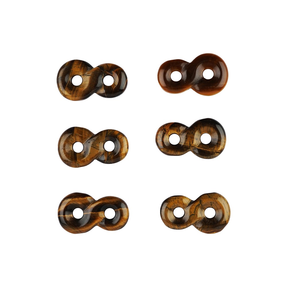 Pezzo di collana "Infinity" Occhio di tigre, 4cm | Marco Schreier