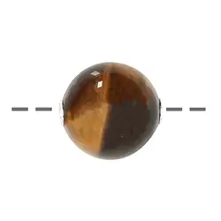 0415396620 Schmuckkugel Tigerauge 20mm, rhodiniert | GH Edelsteine, Heilsteine & Schmuck