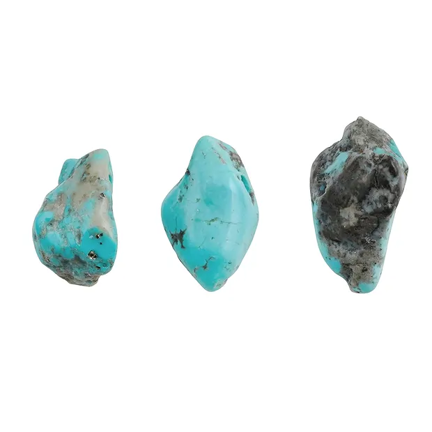 Tumbled Stone Turquoise (stab.) drilled, 2,2- 2,6cm | Marco Schreier