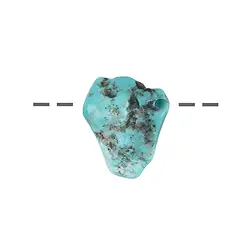 0415593074 Tumbled Stone Turquoise (stab.) drilled, 2,2- 2,6cm | Marco Schreier