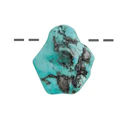 0415593081 Tumbled Stone Turquoise (stab.) drilled, 2,0 - 2,9cm (mini) | Marco Schreier