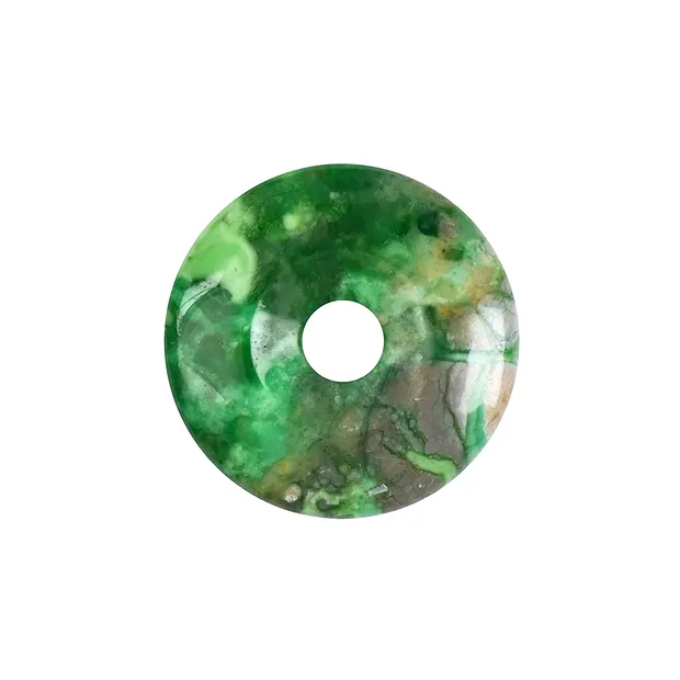 Variscite a ciambella, 35 - 37 mm | Gemme Schreier, pietre curative e gioielli