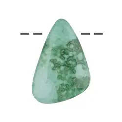 0416095661 Cabochon Variscite drilled, 2.5 - 3.5cm | wholesaler gems & healing stones