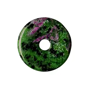 Zoisita donut con Rubí, 40mm | piedras preciosas, piedras curativas y joyería