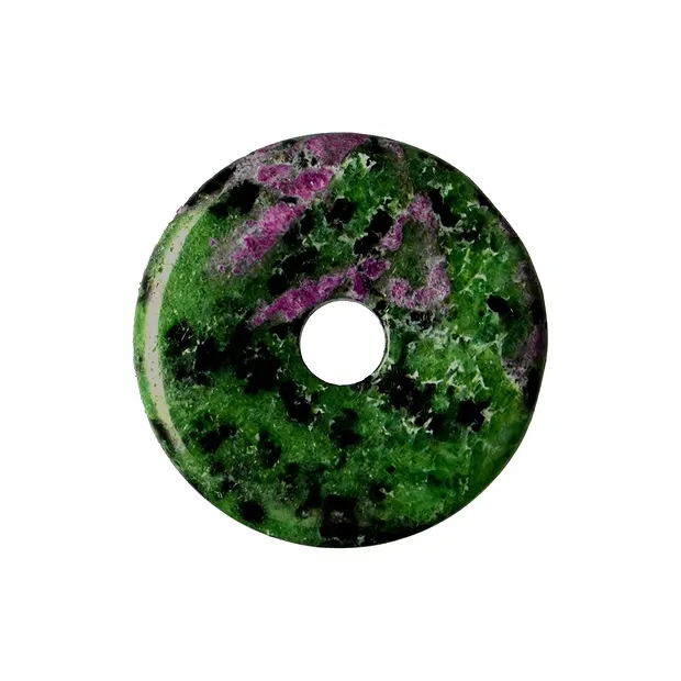 Zoisita donut con Rubí, 40mm | piedras preciosas, piedras curativas y joyería