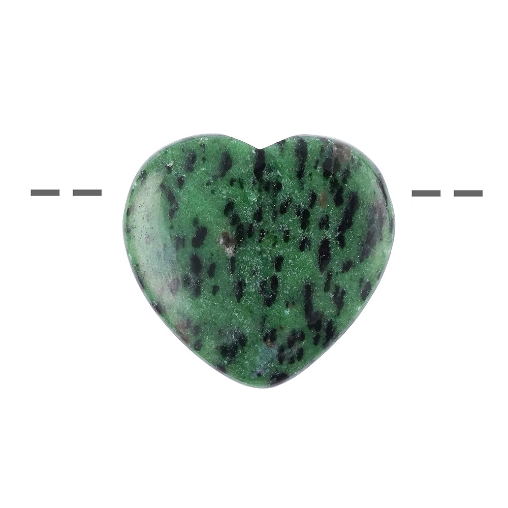 Heart Zoisite drilled, 3,2 - 3,6cm | wholesaler gems, healing stones & jewelry