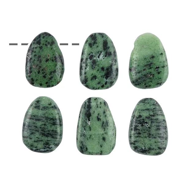 Tumbled Stone Zoisite drilled | minerals trade - gems, healing stones & jewelry