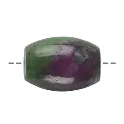 0416393215 Tönnchen Zoisit mit Rubin gebohrt, 2,0-2,4 x 1,4 x 1,6cm | Marco Schreier