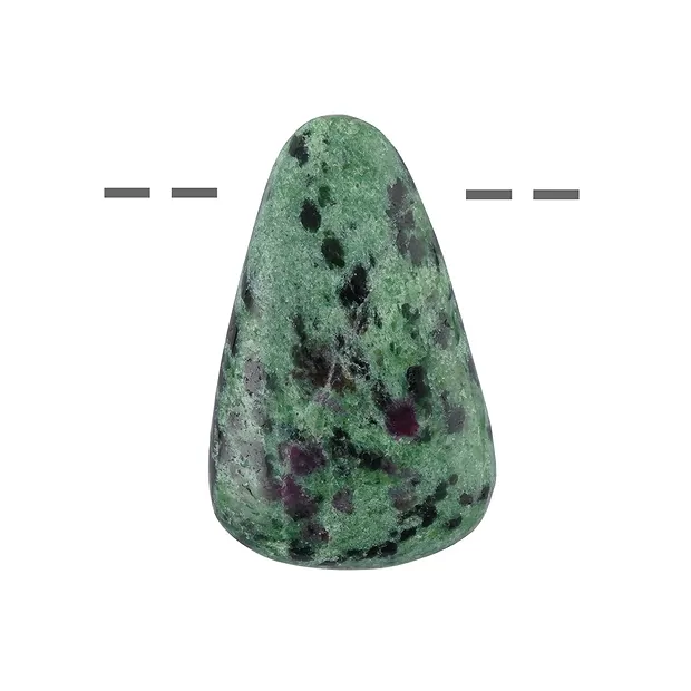 Pietra burattata Zoisite forata, 4,0-5,0cm | grossista gemme e pietre curative
