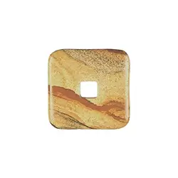 0416491432 Donut quadratisch Jaspis (Landschaftsjaspis), 30mm (6 St./VE) | Marco Schreier