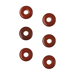 0416500150 Jasper (red) donut, 15mm (6 pcs./ PU) | wholesale gems, healing stones & jewelry
