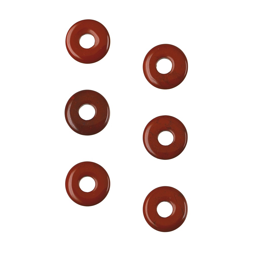 Donut Jaspe (rouge), 15mm (6 pcs/UC) | Marco Schreier