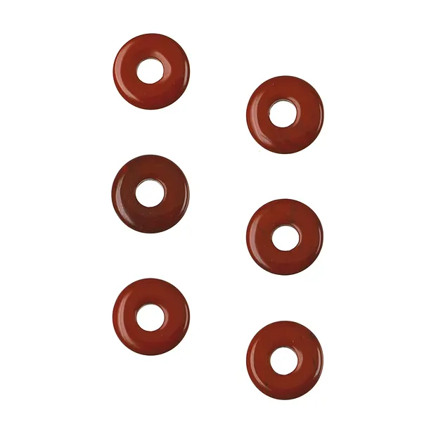 Donut Jaspis (rot), 15mm (6 St./VE) | Schreier Edelsteine, Heilsteine & Schmuck