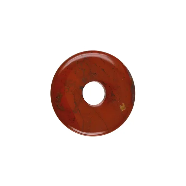 Jaspe donut (rojo), 30 mm | piedras preciosas, piedras curativas y joyería