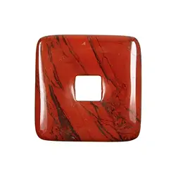 0416591442 Diaspro quadrato a ciambella (rosso), 40 mm | grossista gemme e pietre curative