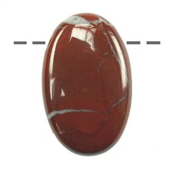 0416592300 Jasper (red) drilled Small Palmstone | wholesaler gems, healing stones & jewelry
