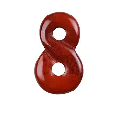 0416596029 Partie de collier "Infinity" Jaspe (rouge), 4,0cm | Marco Schreier