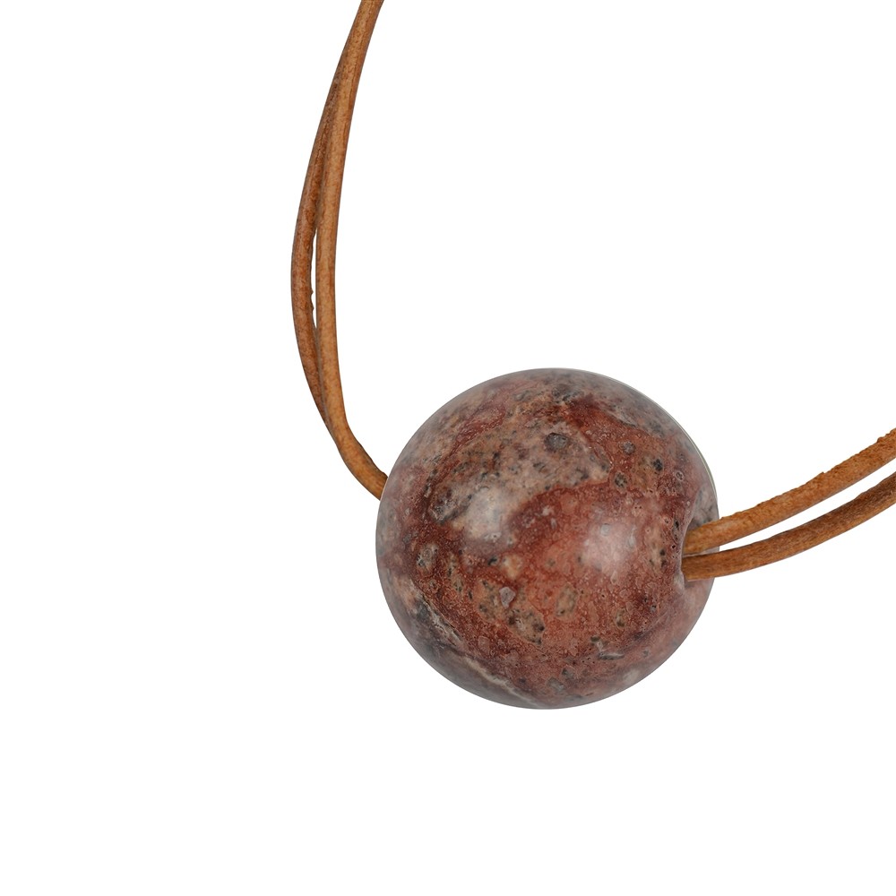 Drilled leopard skin stone ball, 25mm | wholesale gems, healing stones & jewelry