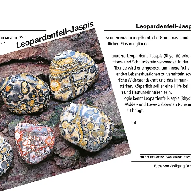 Kugel Leopardenfellstein gebohrt, 25mm, 4mm-Bohrung | Marco Schreier