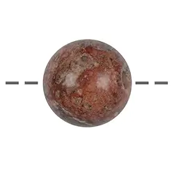 0416794525 Boule de pierre en peau de léopard percée, 25mm | Marco Schreier