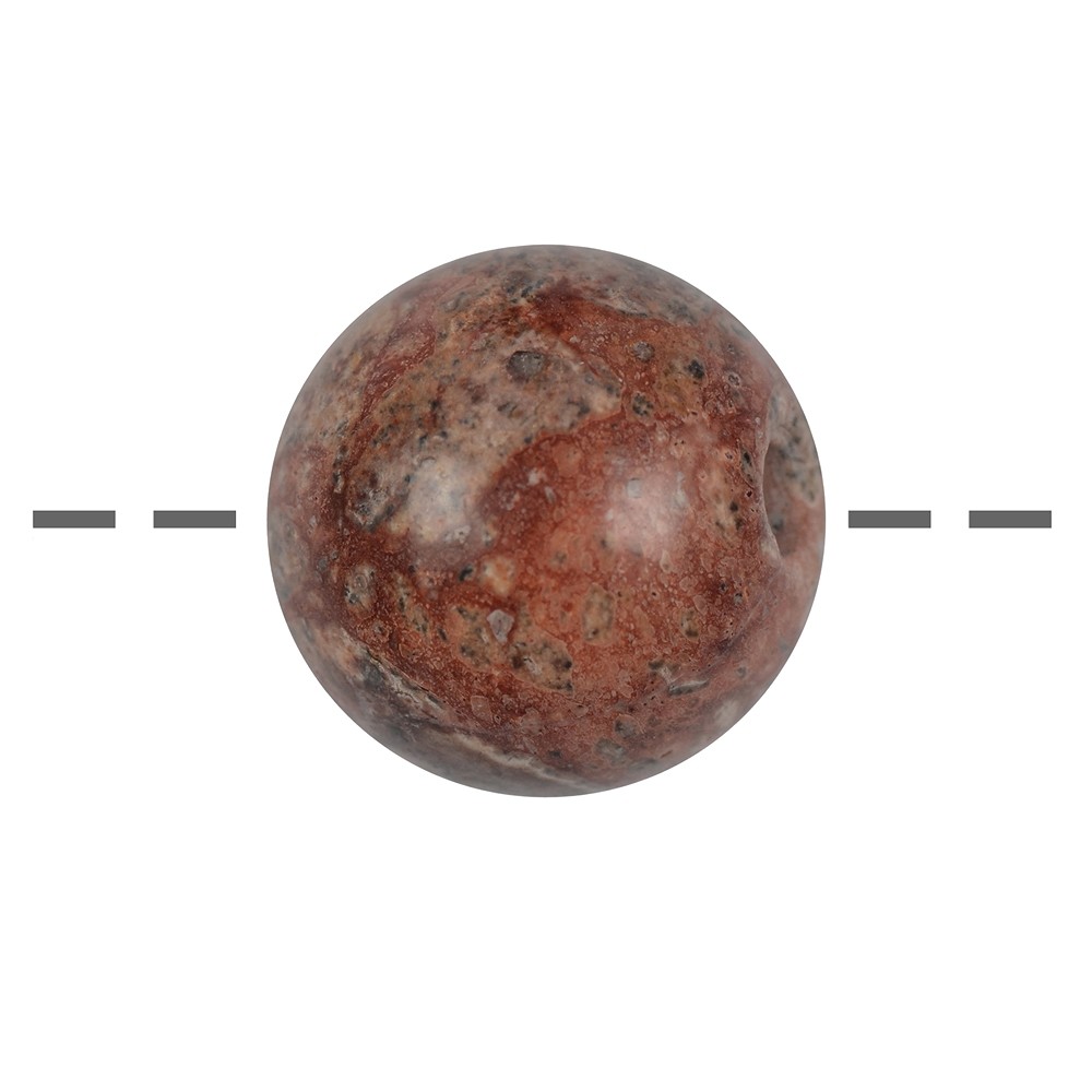 Drilled leopard skin stone ball, 25mm | wholesale gems, healing stones & jewelry