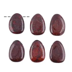 0416893002 Trommelstein Jaspis (Brekzienjaspis) gebohrt | Edelsteine, Heilsteine & Schmuck