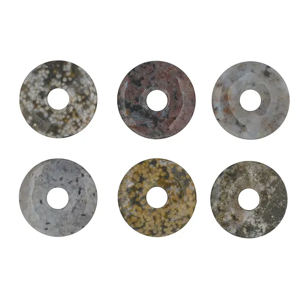 Donut Jaspe océan, 30mm | Pierres précieuses, pierres thérapeutiques & bijoux