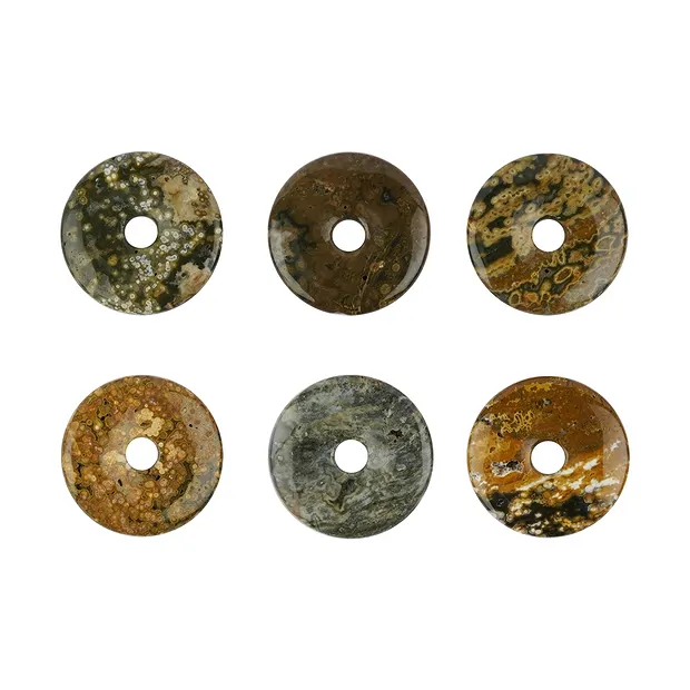 Diaspro oceanico a ciambella, 40 mm | Gemme Schreier, pietre curative e gioielli