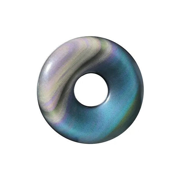 Donut Obsidian (Regenbogenobsidian), 30mm | GH Edelsteine, Heilsteine & Schmuck