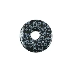 0417100300 Donut Obsidian (Schneeflockenobsidian), 30mm | Edelsteine, Heilsteine & Schmuck