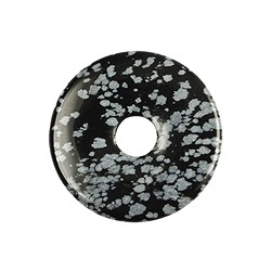 0417100400 Donut Obsidian (Schneeflockenobsidian), 40mm | Edelsteine, Heilsteine & Schmuck