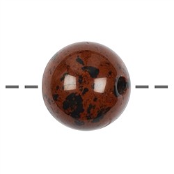 0417194525 Drilled sphere Obsidian (mahogany obsidian), 25mm | Marco Schreier