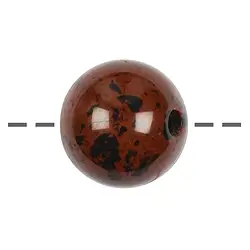0417194525 Kugel Obsidian (Mahagonyobsidian) gebohrt, 25mm | Marco Schreier