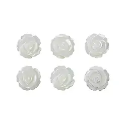 0417598101 Rose Mother of Pearl (light), 08mm (6 pcs./ PU), drilled on the back | Marco Schreier