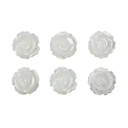 0417598102 Rose nacrée (claire), 10mm (6 pcs/UC), semi-percé | Marco Schreier