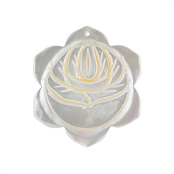 0417598104 Rose Mother of Pearl drilled, 40mm, 1mm hole | wholesaler gems & healing stones