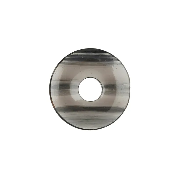Donut Obsidian (Rauch, Lamellen), 30mm | Edelsteine, Heilsteine & Schmuck-Handel