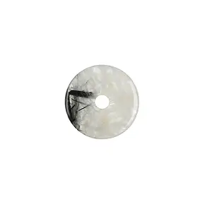 Tourmaline Quartz donut, 25mm | minerals trade - gems, healing stones & jewelry