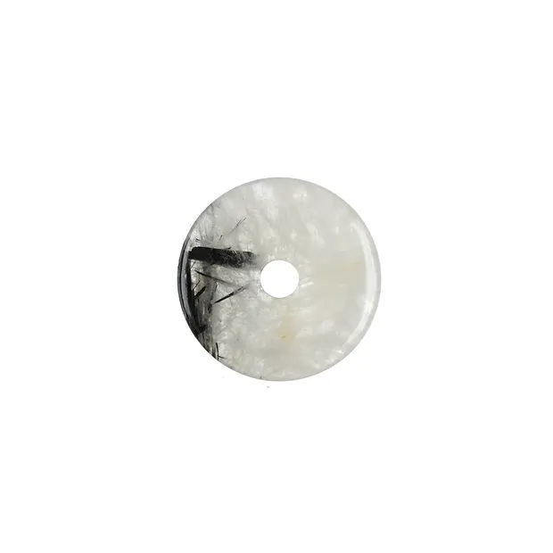 Tourmaline Quartz donut, 25mm | minerals trade - gems, healing stones & jewelry